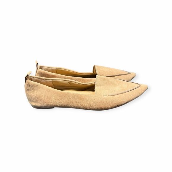 LULUS Women’s Light Nude Suede Bellona Slip-On Loafers Size 9 - Picture 2 of 7